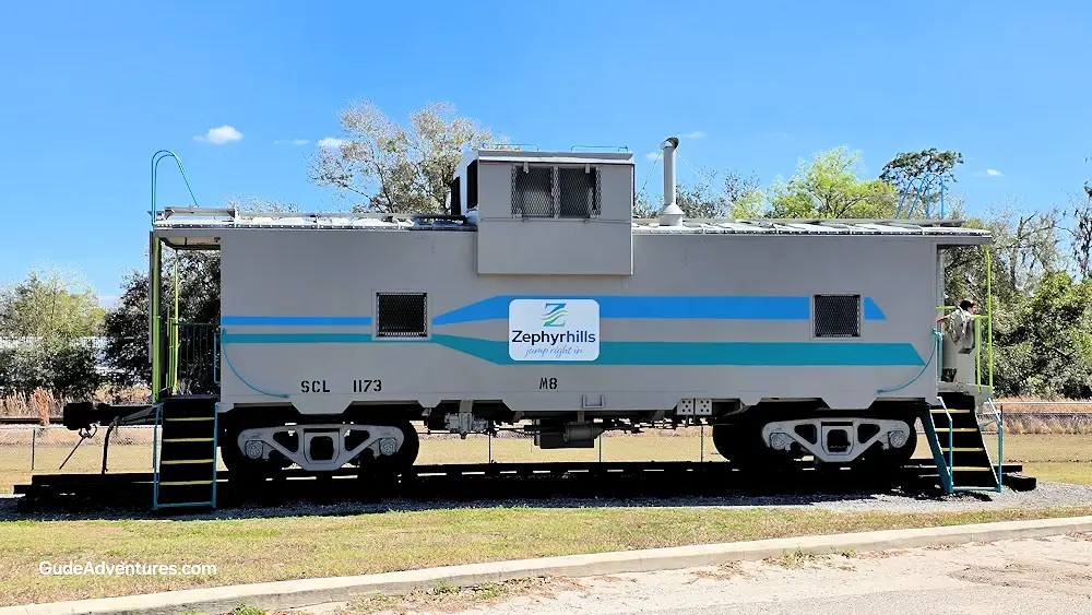 Caboose at the Zephyrhills Railroad Depot Museum